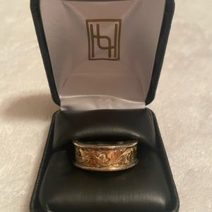 Hyo .925 Sterling Silver Ring - Gold filigree & Silver